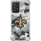 NFL New Orleans Saints Camo Galaxy A52 5G Clear Case